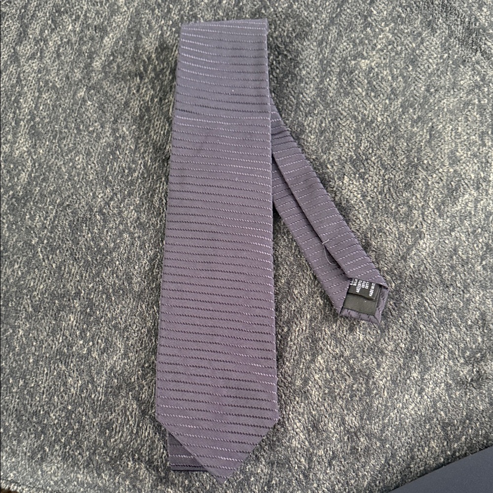 S.T. Dupont Purple Striped Tie